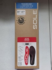 SOLE Active Medium Insoles Mens 7 Womens 9 Heat Moldable Red Footbeds NEW
