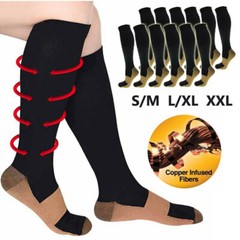 Mens Compression Socks Winter Warm Athletic Sport Thick Boot Socks for Hiking