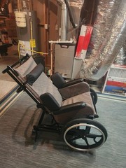 Athena Recliner Wheelchair with Padded Armrests & Adjustable Footrests