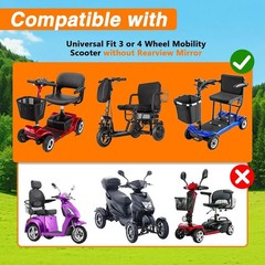 1X Mobility Scooter Cover Heavy Duty Waterproof for 49″L x 23″W x 39″ H 420D
