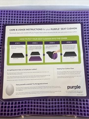 Purple Ultimate Seat Cushion Pressure Reducing Grid Office Chair Gaming