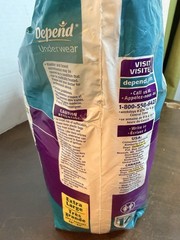 Depend Adjustable Underwear-X-Large Super Plus Absorbency 8 Count Vintage 2001
