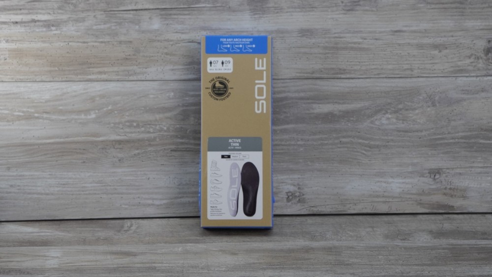 SOLE Active Thin Orthotic Insoles Plantar Fasciitis Arch Support Shoe Inserts