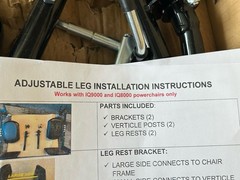 Brand New! ComfyGo Mobility IQ-9000/IQ-8000 (1349#) Adjustable LEG RESTS (PAIR)