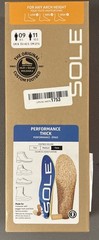 SOLE Performance Thick Insoles Custom Moldable Orthotic Arch Plantar Fasciitis