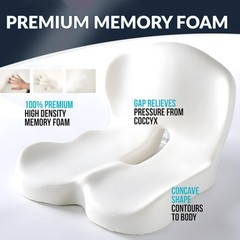 Cojin Ergonomico De Espuma Viscoelastica Para Alivio De Presion De Lujo