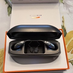 ELEHEAR Beyond BTE Rechargeable OTC Hearing Aids Pair Black w/ Charging Case