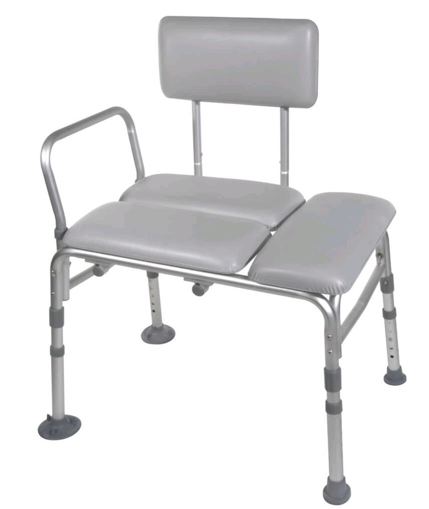 Drive Medical Padded Seat Transfer Bench 12005KD1 New, Opened, Tool Free, 450lb
