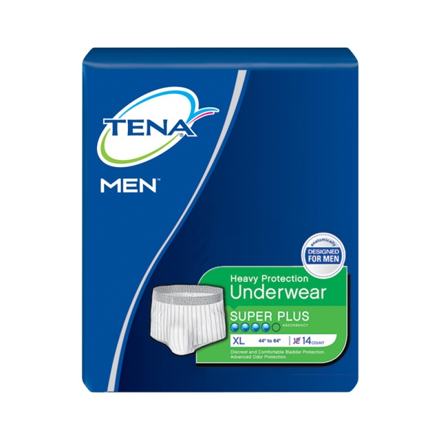 TENA Men Protective Underwear X-L 44-64in Heavy Absorbency – 84 Count