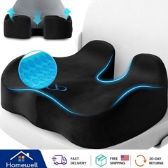 Large Anti-Slip Seat Cushion with Removable Cover – Perfect for Office & Car