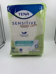 3x Tena Sensitive Care Pads #4 Moderate Absorbency 60 Count Long 180 Total