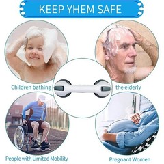 1/2Pack Shower Grab Bar 12 Shower Suction Bar Handle Bathroom Safety Grip Handle