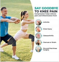 Compression Knee Brace 2 Pack for Men & Women – Support Sleeve for Running, ACL,