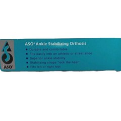 Med Spec ASO Ankle Stabilizer Brace With Stays Black Size Large LG 264035 NIB