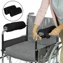 2Pcs Soft Wheelchair Armrest Pads Non-Slip Support for Office Chair