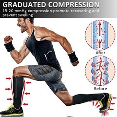 Nylon Zipper Compression Socks – 20-30mmHg Graduated Support for Men Women Adult