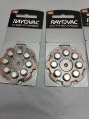4 packs of 8 Size 312 Rayovac Extra Advanced Hearing Aid Batteries