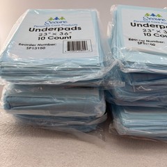 Secure Personal Care Products SP13150 Underpad, 110 Count 23”x36” Size Blue