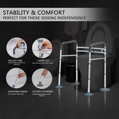 Lianjindun Toilet Safety Rails Adjustable Toilet Frame For Elderly Seniors