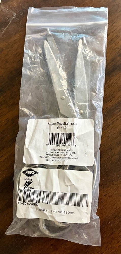 Super Pro 11″ Straight Stainless Steel Medical Scissors Silver. Made in the USA!