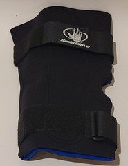 NWB Body Glove Cross Strap Knee Support Black Airprene Breatable Neoprene XL