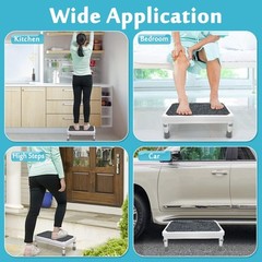 Medical Foot Stool Metal Step Platform Heavy Duty Adjustable Stepping Stool A…