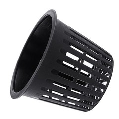 10pcs Heavy Duty Mesh Pot Net Cup Basket Hydroponic Plant Grow Clone Black AP9