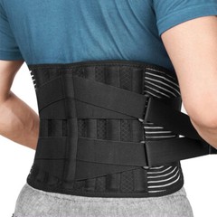 Back Braces for Lower Back Pain Relief with 6 Stays Breathable Back Support Belt