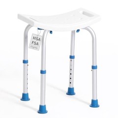 FSA/HSA Eligible Shower Chair for Inside Shower, Basic Rectangular Shower Stool