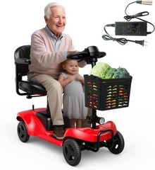 Mobility Scooter,4 Wheel Mobility Scooter,15 Miles Range,300LBS