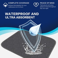 Reusable Hospital Bed Pad Incontinence 36x52in Waterproof Washable Underpad