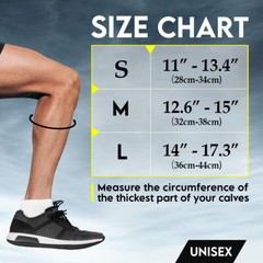 COPPER Calf Compression Sleeve Running Leg Support Brace Sport Shin Splint Socks