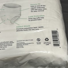 Authentic New, McKesson Ultra Adult Absorbent Underwear, XL 58-68 Inch, 14 Count