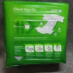 Medline FitRight M Unisex OptiFit Ultra Briefs w/Tabs Leak Stop Guard