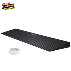 Cuttable Threshold Ramp Rubber Wheelchair Ramp Solid 1.2″ Rise 35.4″ Wide