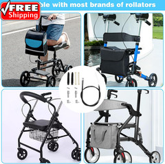 14Pcs Brake Cable Drive Rollator Replacement Parts, Brake Cable Parts for Walker