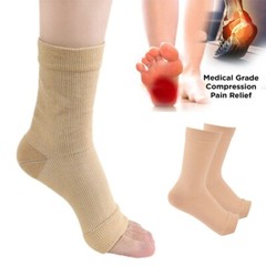 2 x Plantar Fasciitis Compression Socks Heel Foot Arch Pain Relief Support Pair