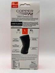 2x COPPER FIT ORIGINAL COPPER INFUSED COMPRESSION KNEE SLEEVE LARGE NEW MR 1087