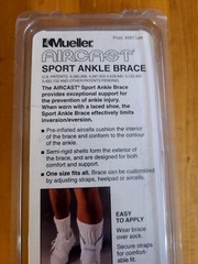 Vintage Mueller Aircast Sport Ankle Brace White Left Or Right One Size Fits All
