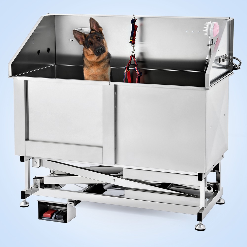 34“ 50″ Pet Dog Grooming Bath Tub Stainless Steel Wash Station Professional