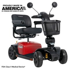 Pride Victory® 10 Platinum- SC710PLA- 4-Wheel EZ Turn Full Size Mobility Scooter