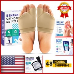 BENAYO Orthopedic Metatarsal Pads for Ball of Foot Pain Relief