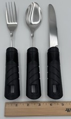 Vive Adaptive Utensil set fork spoon knife arthritis parkinsons hand tremors