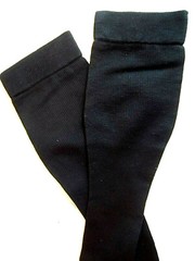 Ames Walker Style 111 Over-the-Calf Cotton Compression Socks 20-30mmHG Size LG