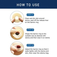 10 PCS Ostomy Barrier Rings, 2mm Thickness Moldable Colostomy Rings, Medical …