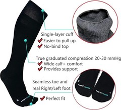 Plus Size Compression Knee High Socks – Wide Calf