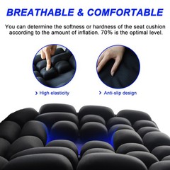 MTGKY Sondor Travel Cushion,Portable & Adjustable one for all, Round+black