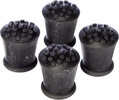 Non-Slip Heavy-Duty Rubber Ferrules for Walking Stick – Black, 19mm, Pack of 4