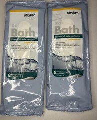X2 Packs Stryker Sage Bath HYGIENIC FULL-BODY 8″x8″ Standard Washcloths #7991
