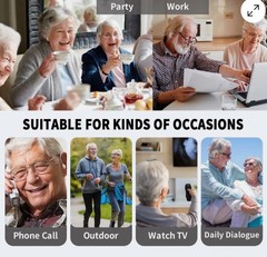 Hearing Aids Hearing Amplifiers for Seniors Rechargeable with Noise Cancelling